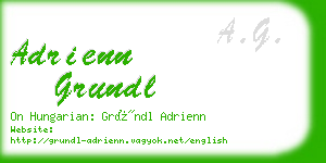 adrienn grundl business card